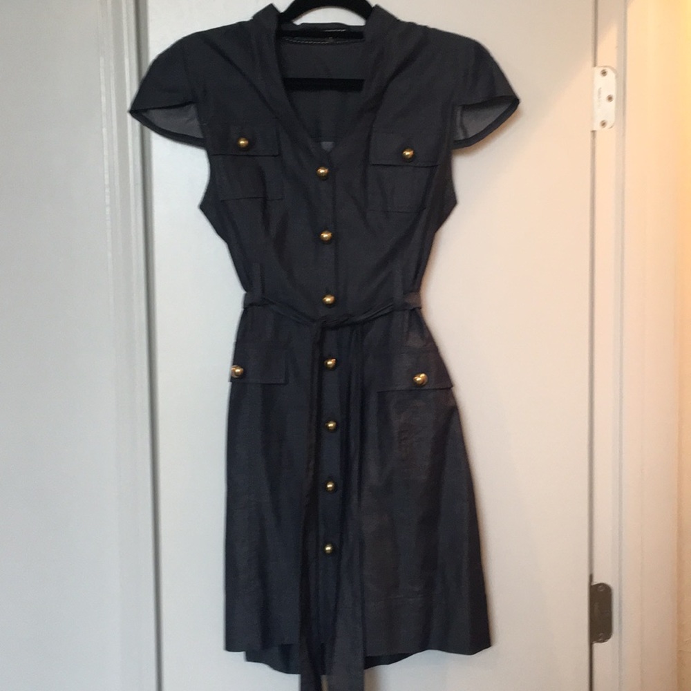 Express Chambray Shirt Dress